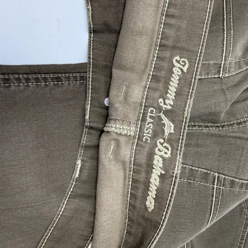 Tommy Bahama Mens 35x29  Classic Fit Pants Brown Olive Fine Wale Cotton
